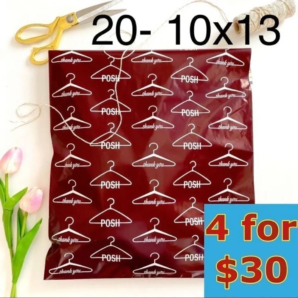 20- 10x13 Posh Hanger Poly Mailers